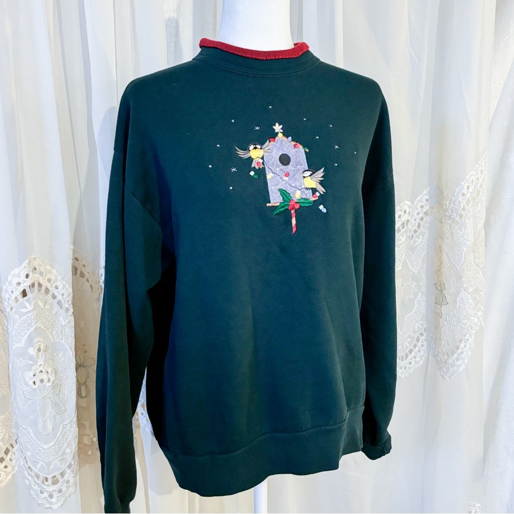 Vintage Double Neck Grandma Crew Holiday